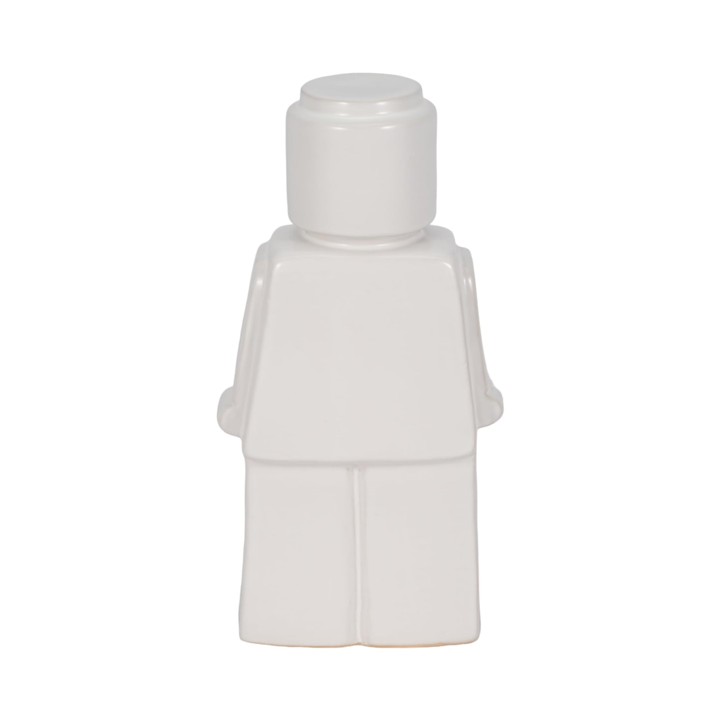 Sagebrook Home Modern Minimalist Figurine - Decorative Ceramic Sculpture for Home & Office - Contemporary Stoneware Accent for Living Room, Bedroom & Desk - 12" White