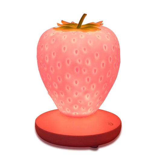 ANQIA Led Color Changing Cute Touch Strawberry Night Light Table Lamp for Bedroom, Dresser, Living Room, Kids Room, Office, Festival Decor(Pink)