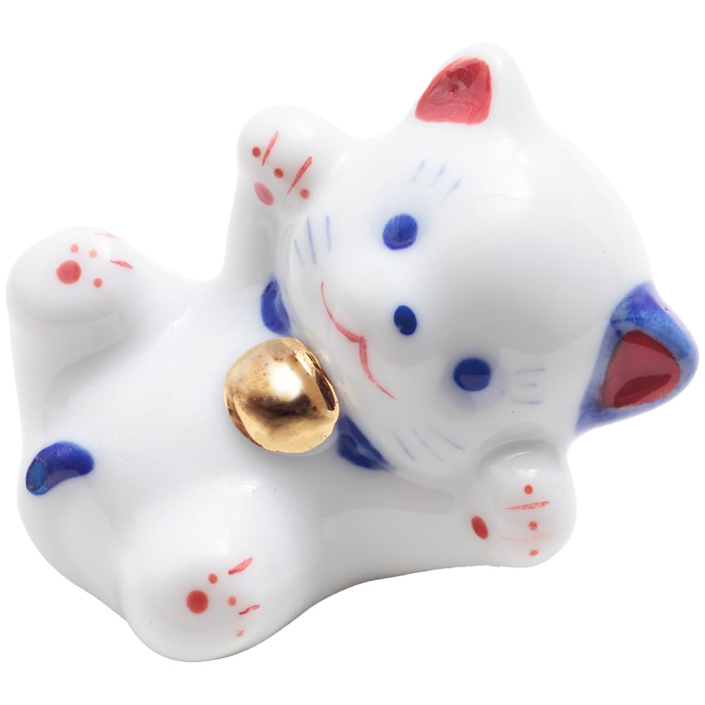 Maneki Neko Reclining Lucky Cat Figurine – Japanese Home Decor S950-Z-US