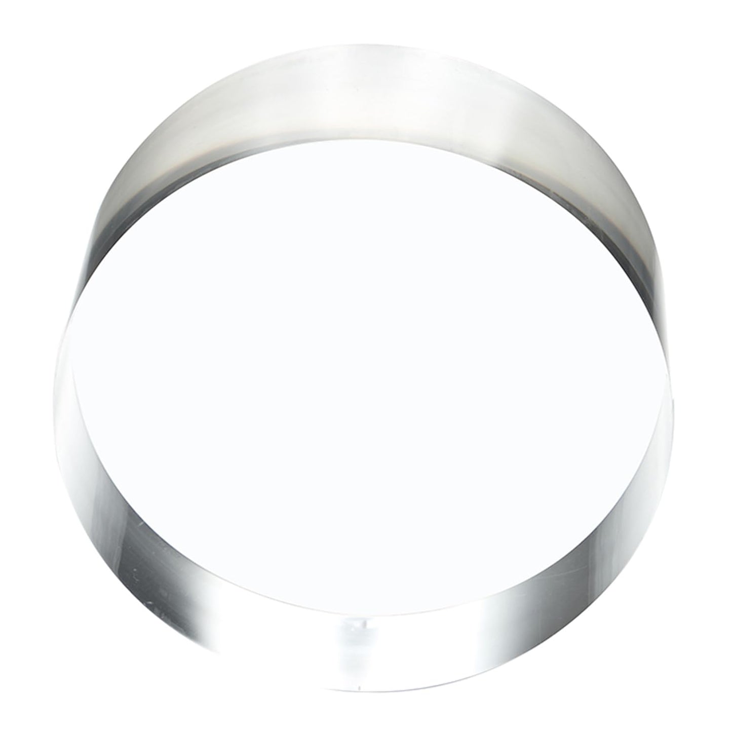CiaoHER 2in Thickness 5in Diameter Acrylic Disc Display Block Clear Polished Round Pedestal Stand Riser 5" x 2", 1 Pack