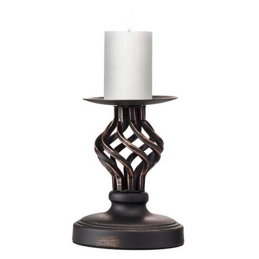KXUNH Candle Holders for Gold Brass Vintage Candle Metal Candlestick Holders with Non-Slip Base - Stick Candle Holders for Fireplace, Party, Dining, Home, Wedding Decor（Small Size）
