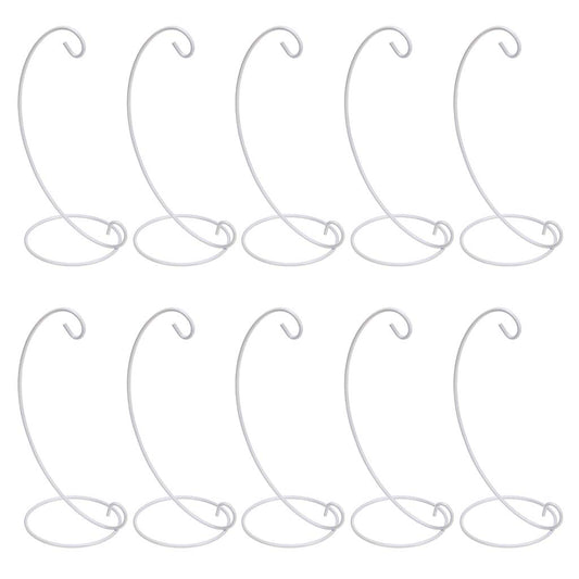 OwnMy 10 Packs of Ornament Display Stand Holder Iron Hanging Rack for Hanging Globe Air Plant Terrarium Witch Ball Bauble Home Party Craft