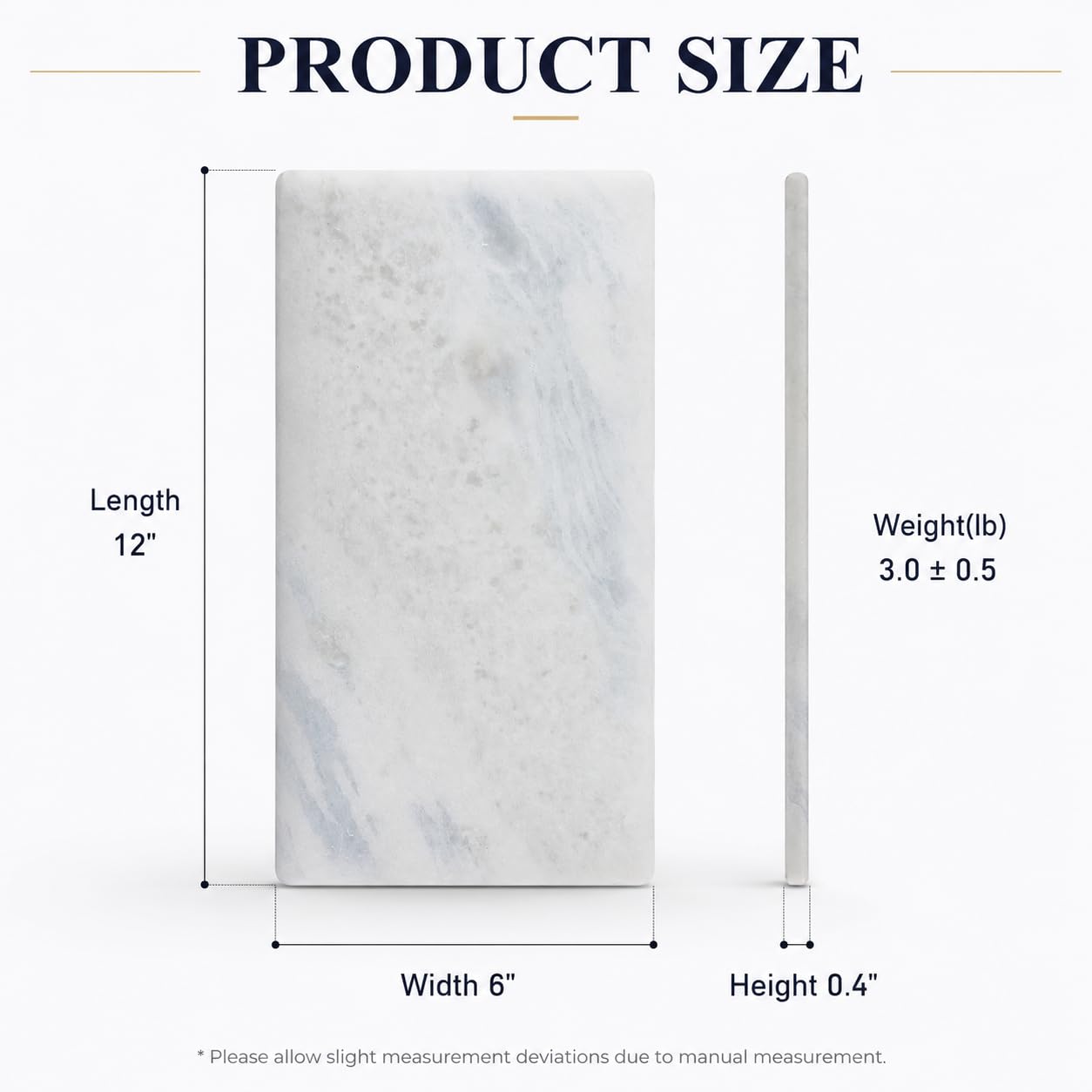 Erongoo Marble Tray 12"x6", Small Natural Marble Board, Stone Slab for Bathroom Kitchen Counter Sink, Rectangular Candle Plate, Perfume Jewelry Trays(Namib Fantasy)
