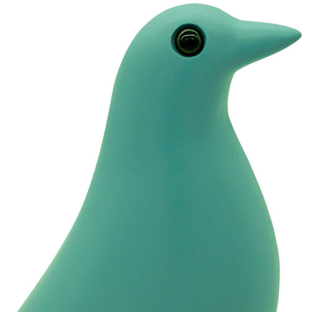 Mid Century Modern Bird Sculpture, Large Resin Bird Figurine(Blue)