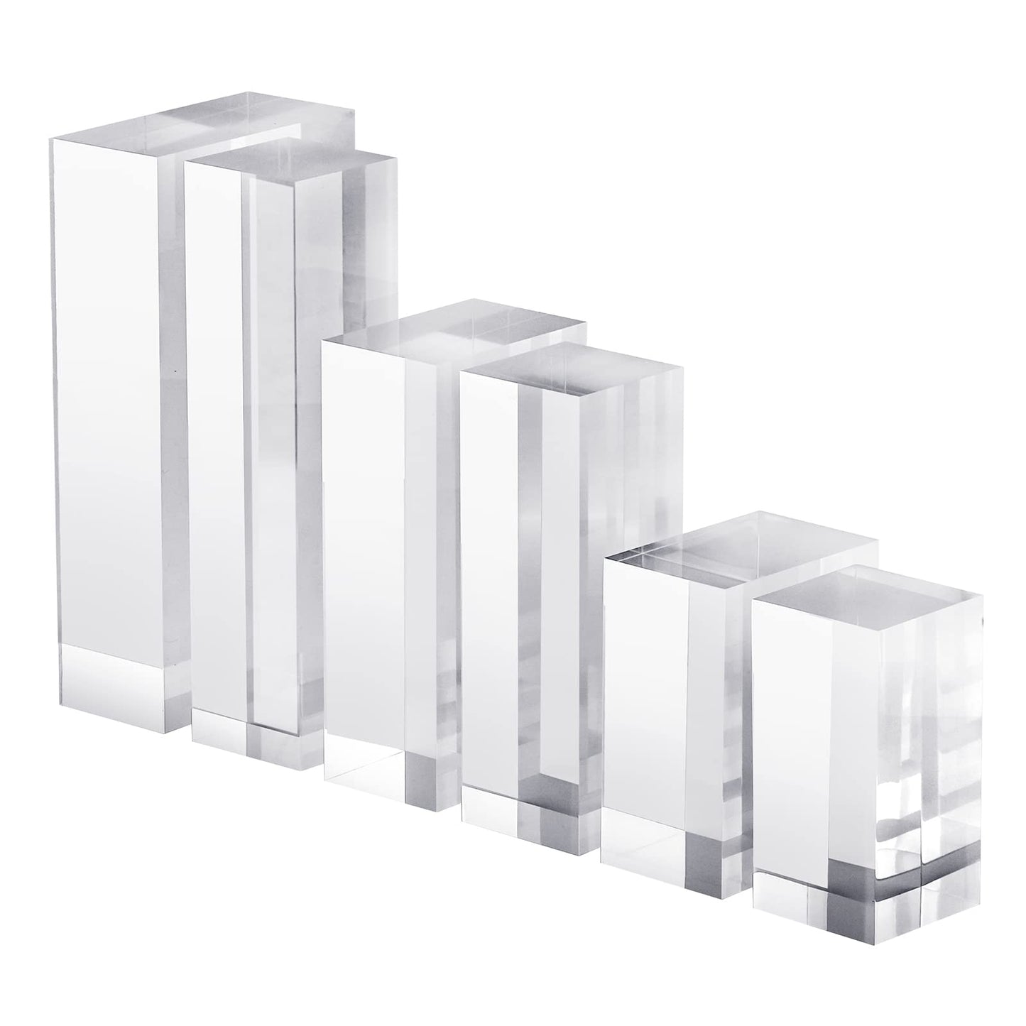 CiaoHER 2in Solid Acrylic Cube Display Block, 2" x 7" x 7"