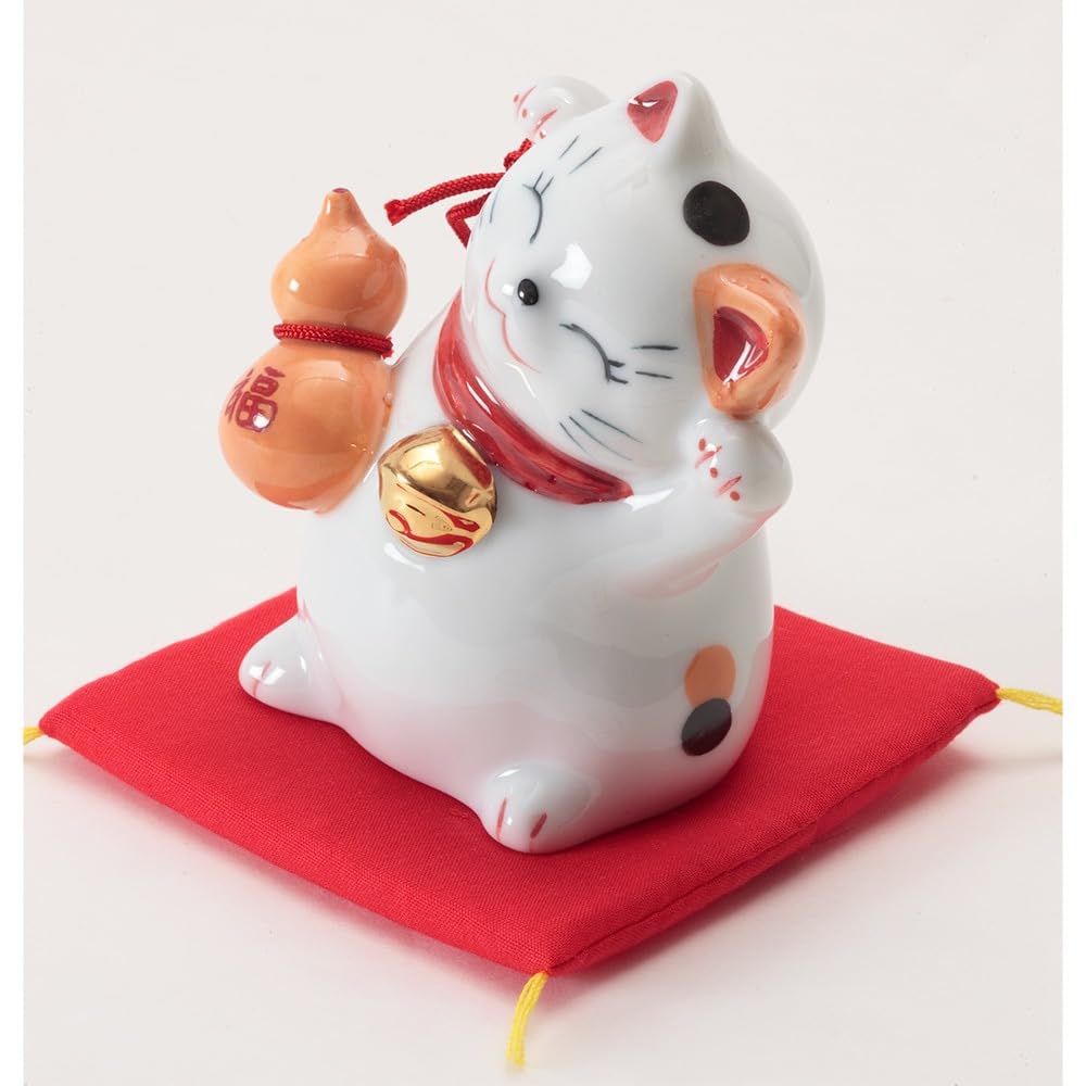 Maneki Neko Lucky Cat Figurine with Gourd – Japanese Home Decor SN-941-Z-US