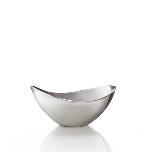 Nambe Butterfly Bowl – 6" Small Decorative Accent Dish, Elegant Sculptural Design with Upward Curved Sides, Mother’s Day Gift Display Bowl for Candies, Keepsakes, Table Centerpiece - Alloy & Crystal