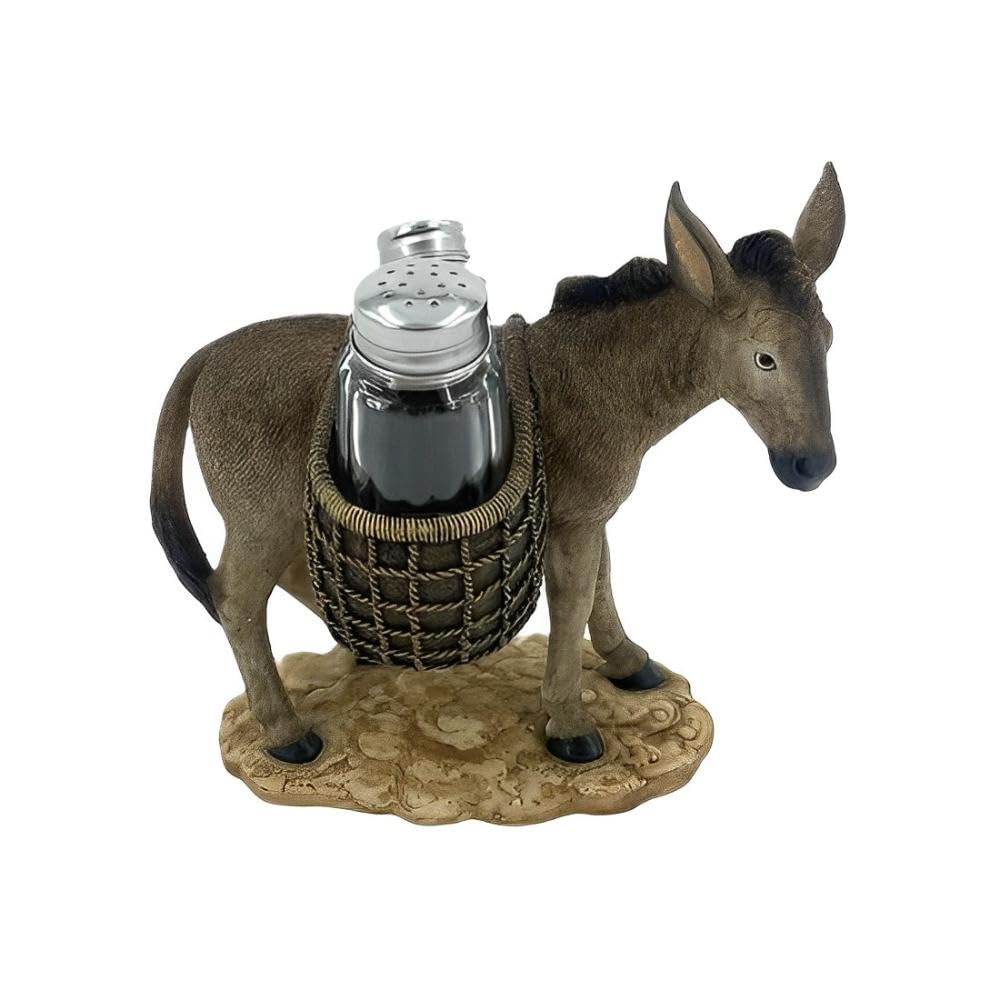 ICE Armor 7" W Donkey Salt & Pepper Shaker Statue Sculpture Ornament Decoration Home/Room Decor Ideas for Housewarming, Holidays and Birthdays Great Collectible Addition