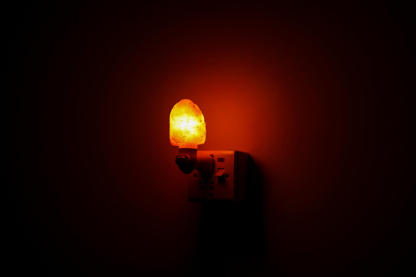 NatureBoost Himalayan Pink Salt Night Light – Natural Hand-Carved Crystal Rock Lamp Plug-in | Soothing Glow for Bedroom, Hallway, Bathroom | Includes Bulb | Unique Gift for Home & Wellness 1 Pack