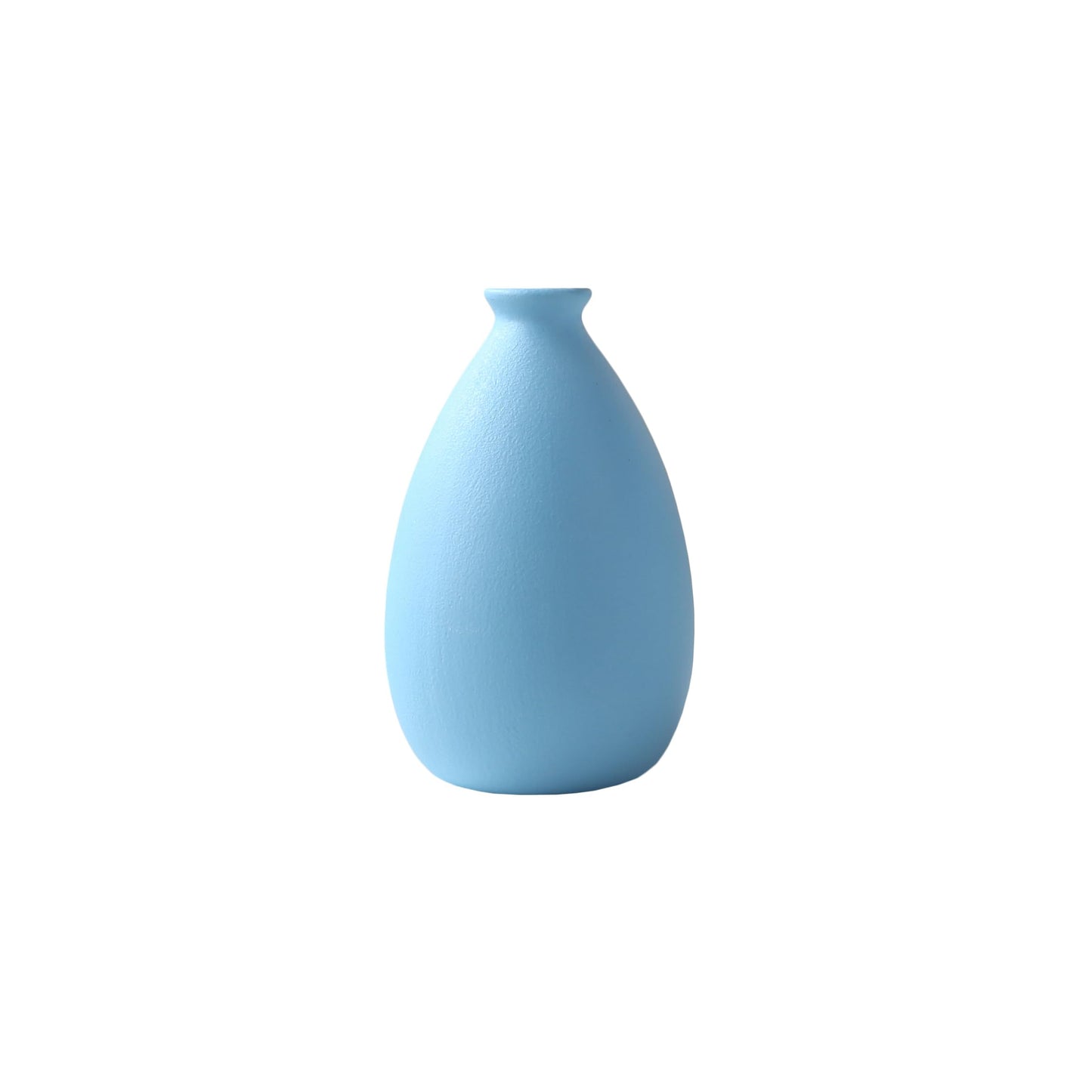 Ceramic vase, White vase for Home Decoration, Modern Style Dry vase, Dining Room Bedroom Office… (Blue)