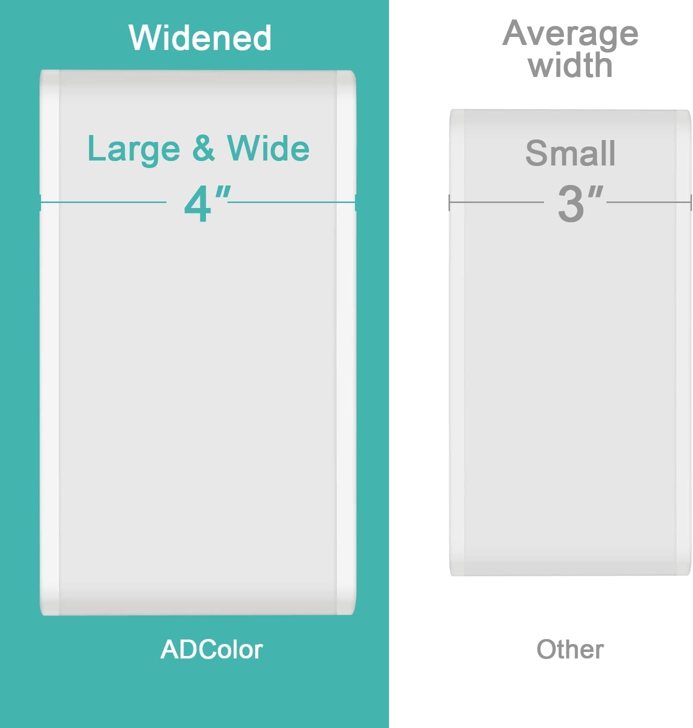 ADColor 6 Pack Acrylic Display Risers, 3 Sizes Clear Product Stand, Jewelry Display Riser Shelf Showcase Fixtures For Collectibles Display, Toy Figure Display - 2 Sets (8.4" to 10")