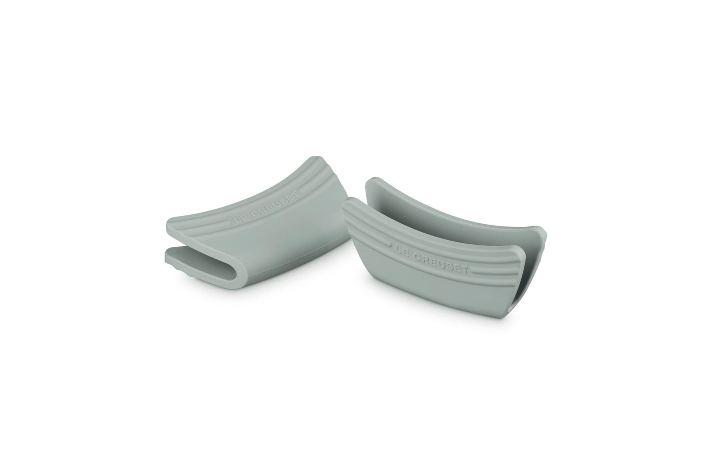 Le Creuset Silicone Set of 2 Handle Grips, 5" x 2 1/2" each, Sea Salt