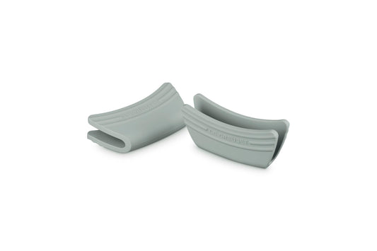 Le Creuset Silicone Set of 2 Handle Grips, 5" x 2 1/2" each, Sea Salt