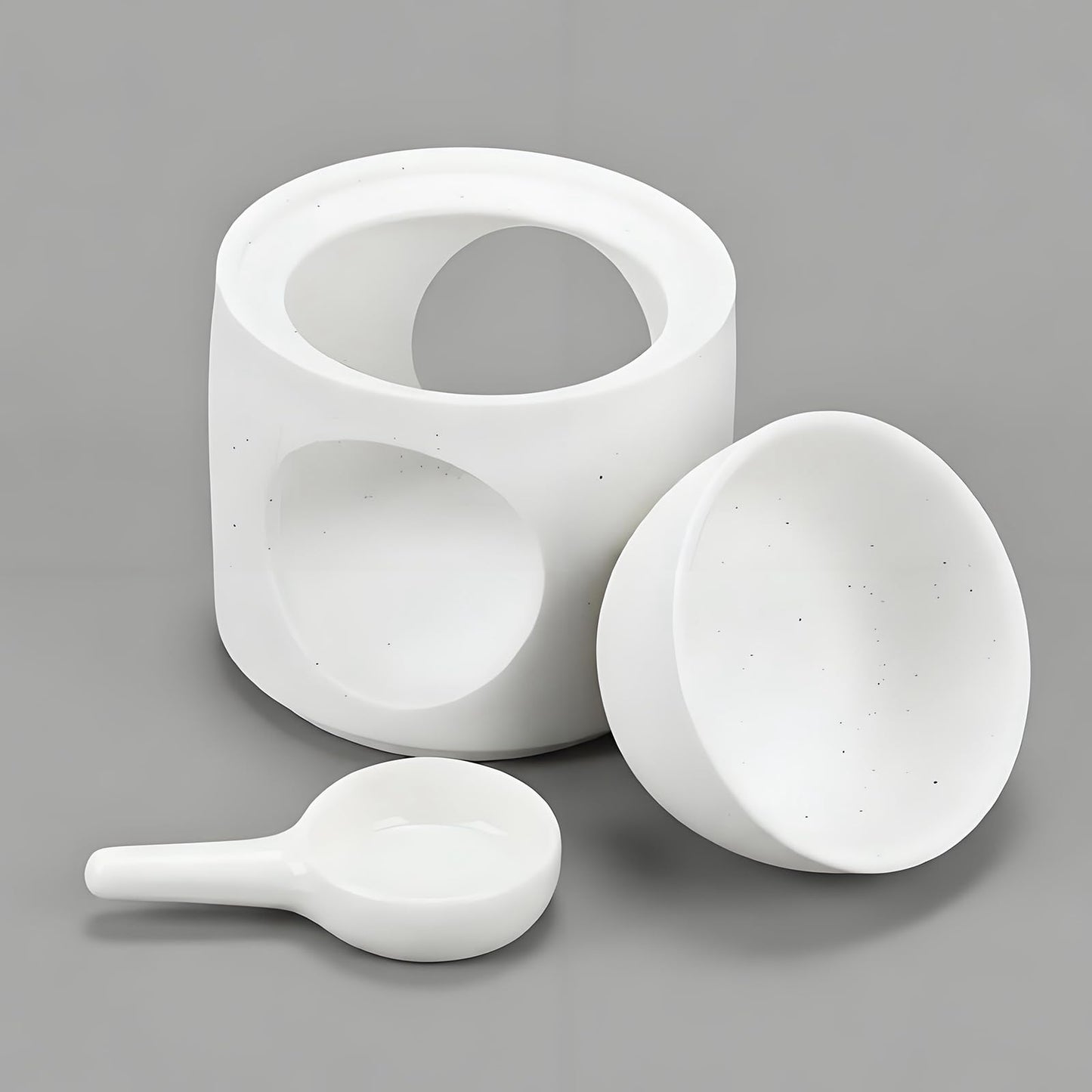 BYZCYSG White Burner, Ceramic Tealight Warmer, Scented Oil Diffuser, White Ceramic Tea Light Candle Holder