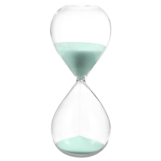 PATIKIL 45 Minutes Sand Timer, Sand Watch Hour Glass Sandglass Timer Clock for Living Room Home Office Restaurant Decoration, Light Blue