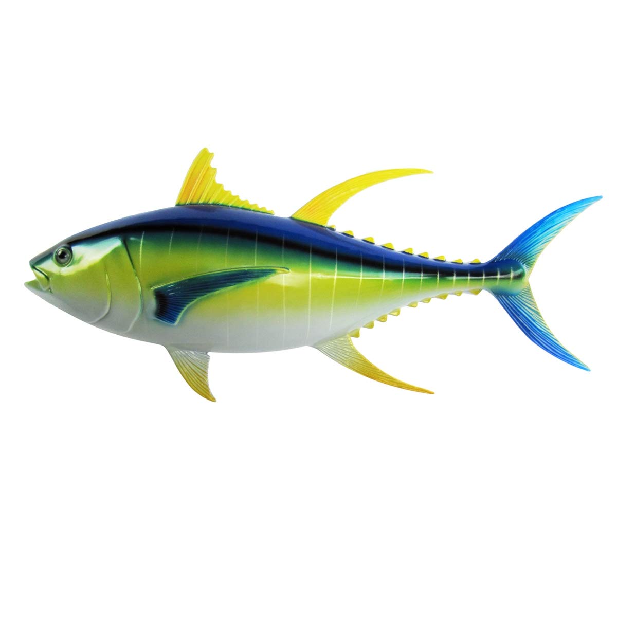 28" Yellowfin Tuna Saltwater Fish Wall Mount Trophy Taxidermy Hand Painted Hanging Plaque