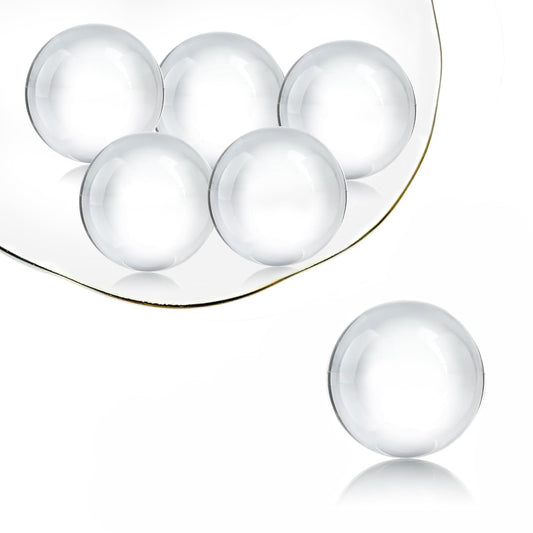 HZLUPQ 6PCS Clear Crystal Ball Spheres, Decorative Glass Orbs for Home Decor