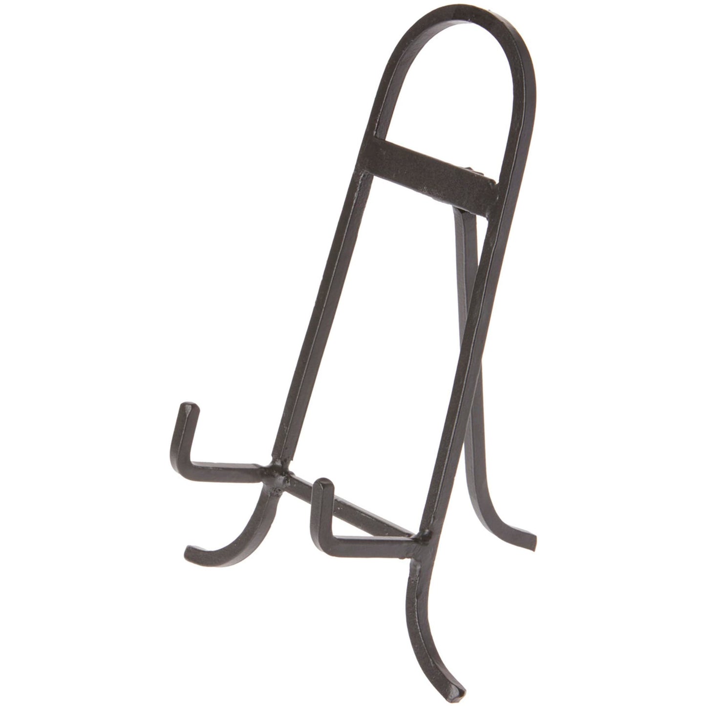 Bard's Antique Black Wrought Iron Easel, 8.75" H x 7" W x 4" D (For 7.5" - 12" Plates)