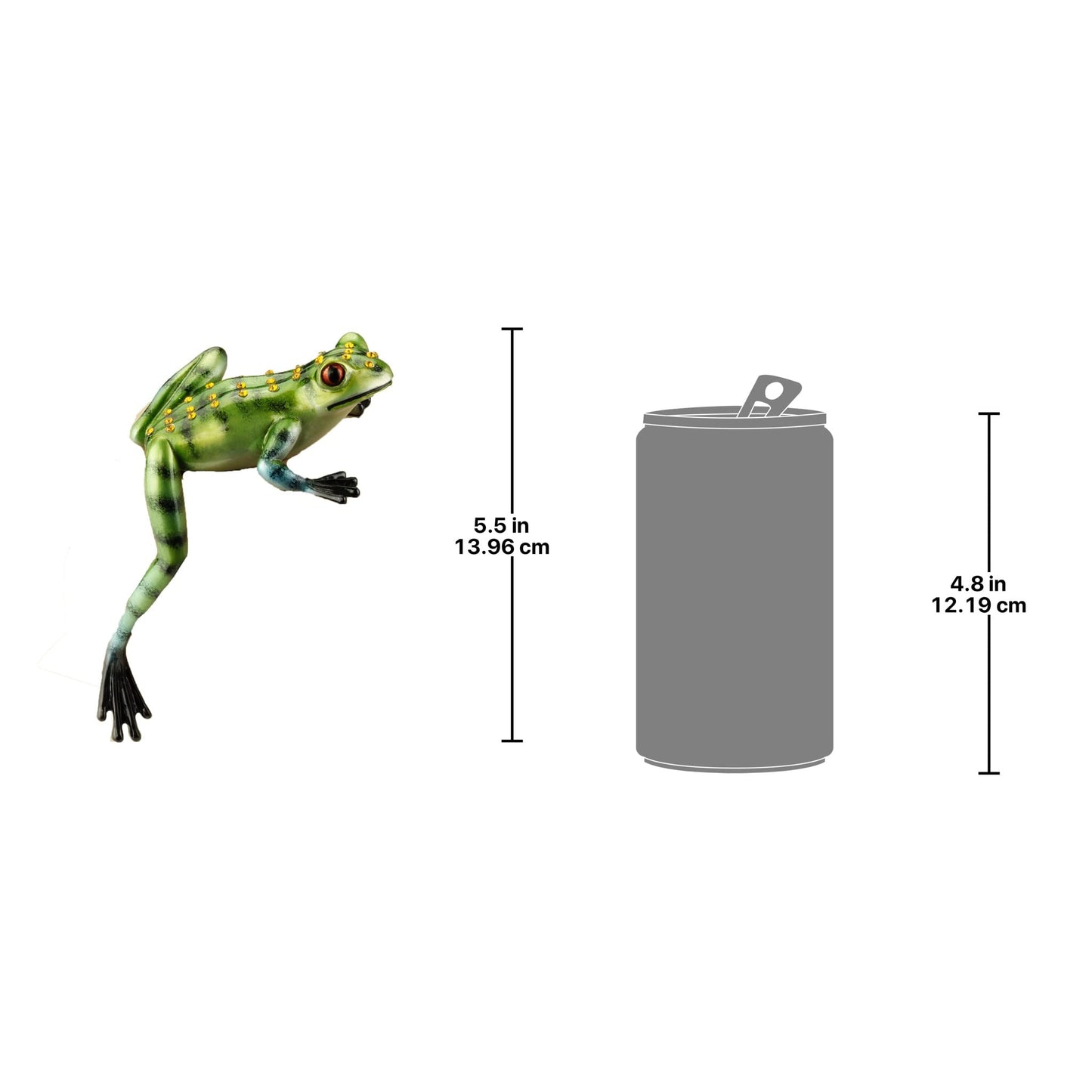Design Toscano QL3241265 Jungle Forest Tree Frog Shelf Sitter, Full Color