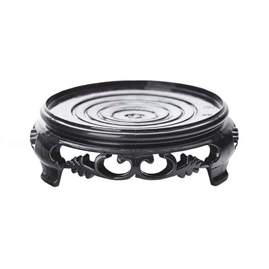 GOLDY&WENDY 7 Inch Round Vase Planter Display Stand Handmade Oriental Home Decoration Base Pedestal