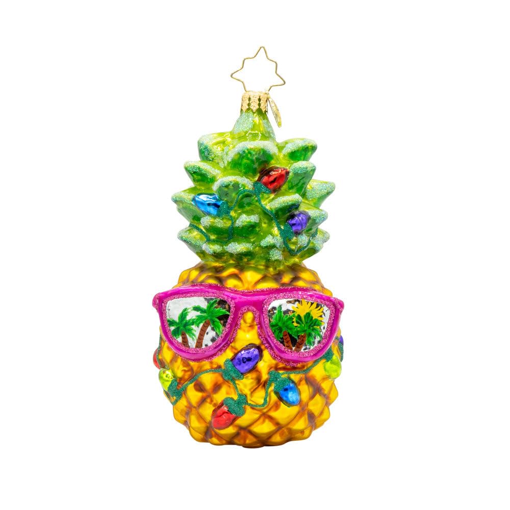Christopher Radko Hand-Crafted European Glass Christmas Tree Decorative Ornament, Vitamin Sea