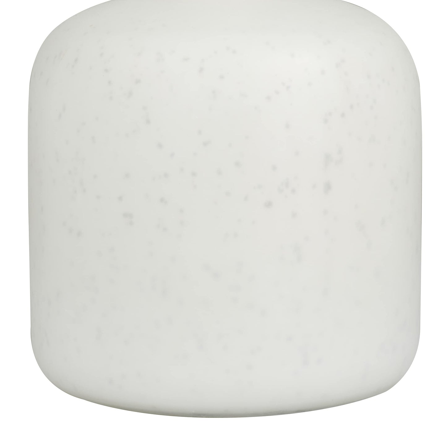 Deco 79 Glass Decorative Vase Centerpiece Vase with Gold Rim, Flower Vase for Home Decoration 10" x 10" x 12", White