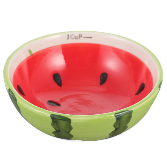 Kichvoe 5.1 Inch Cartoon Fruit Design Ceramic Bowl Fruit Serving Bowl Snack Candy Plate Porcelain Salad for Kids and Parties