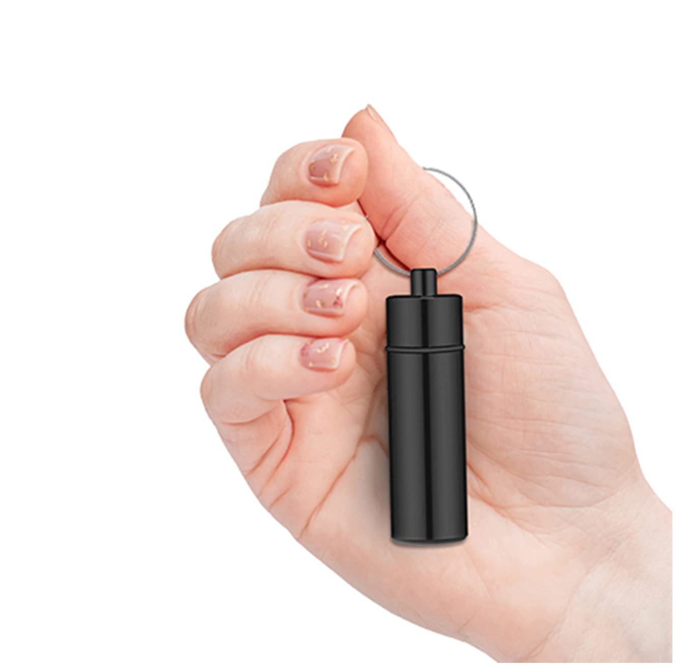 Portable Mini Travel Pill Box Medicine Vitamin Holder Case Bottle Container Organizer Dispenser Reminder - Refillable for Travel - 4 Pack