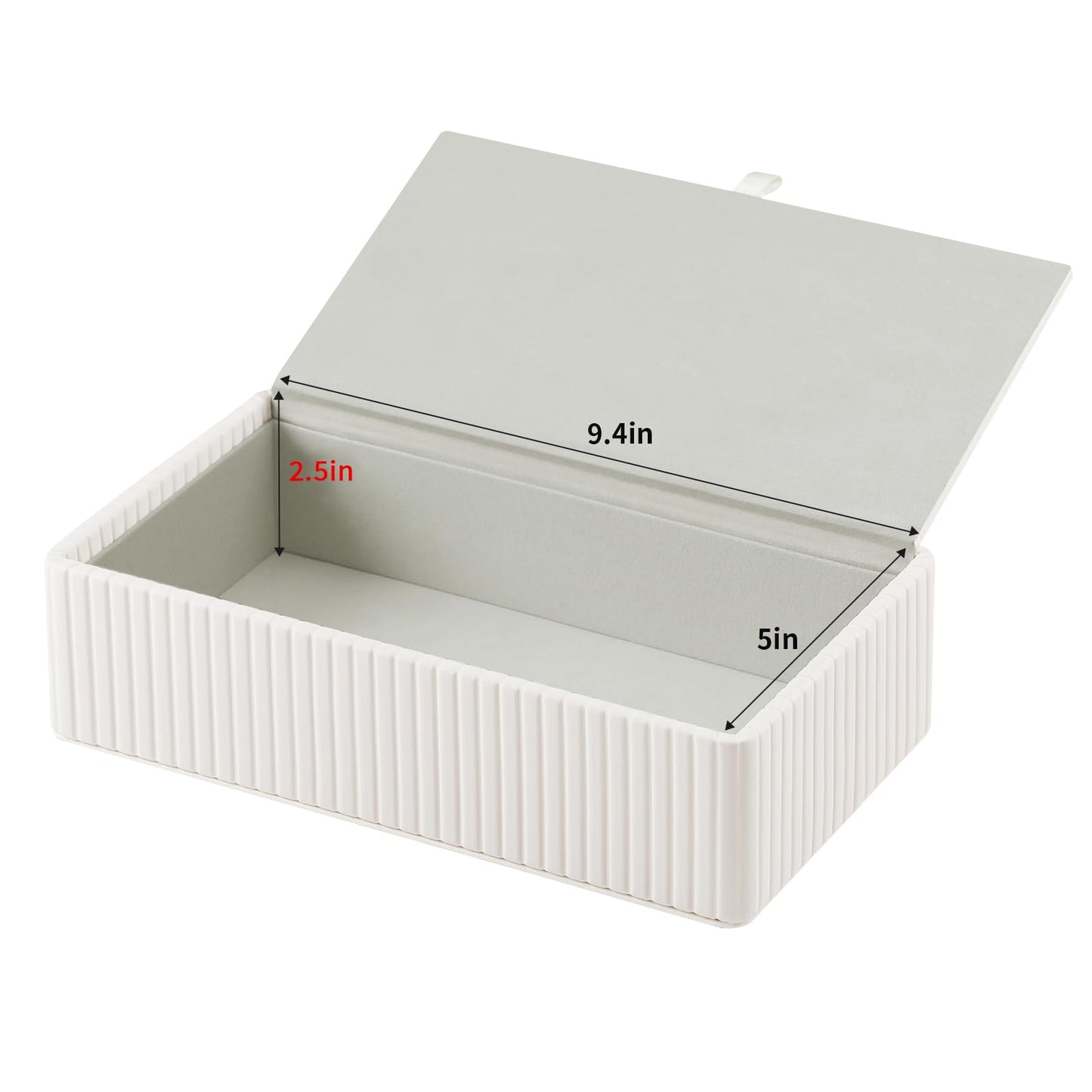 NICLNGSH PU Leather Short Tissue Box Cover Rectangle, Small Tissue Box Holder with Magnetic Closure, Decorative Rectangular Tissue Holder for Bathroom Car Office (Ivory)