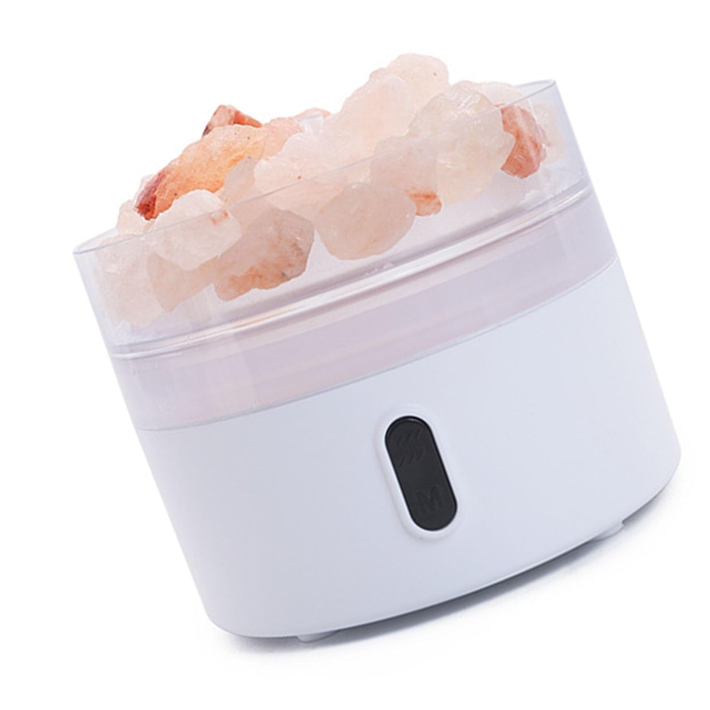 Salt Stone Lamp Diffuser Humidifier, 7 Colorful Light Intelligent Aromatherapy Mist Humidify Machine USE Charging Suitable for Office Desktop Home Bedroom Car