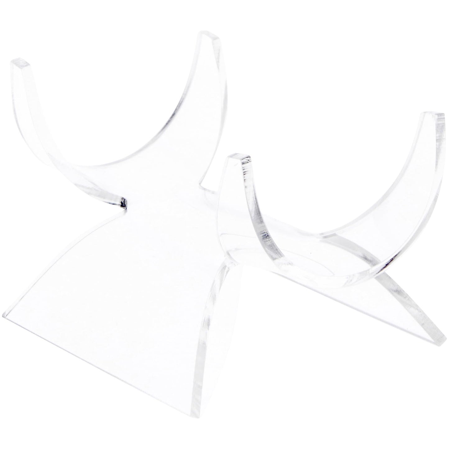 Plymor Clear Acrylic Fossil, Mineral or Crystal Display Holder Stand, 2.5" H x 3.875" W x 3" D