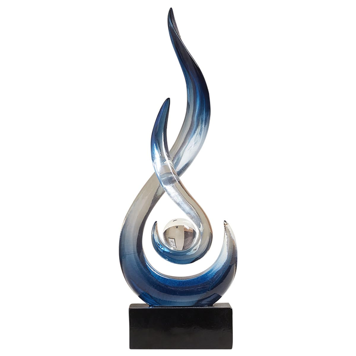 AWNR Abstract Art Deco Decor Statues for Home,Shelves,Table,Living Room, Dining Room,Modern Sculpture Decoraciones of Homes for Sale (Gradient Blue)