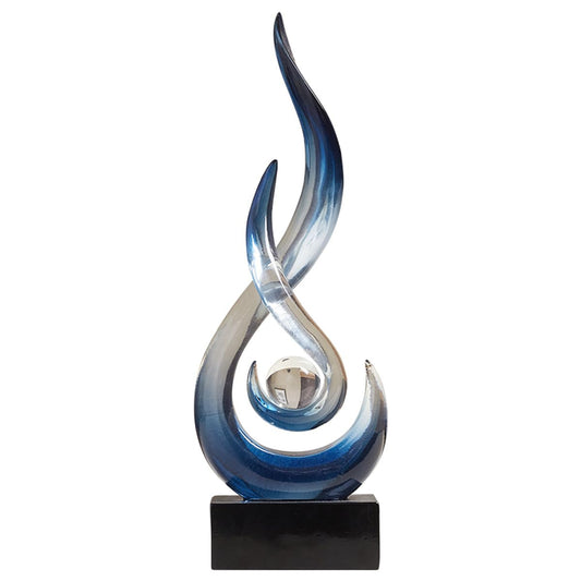 AWNR Abstract Art Deco Decor Statues for Home,Shelves,Table,Living Room, Dining Room,Modern Sculpture Decoraciones of Homes for Sale (Gradient Blue)