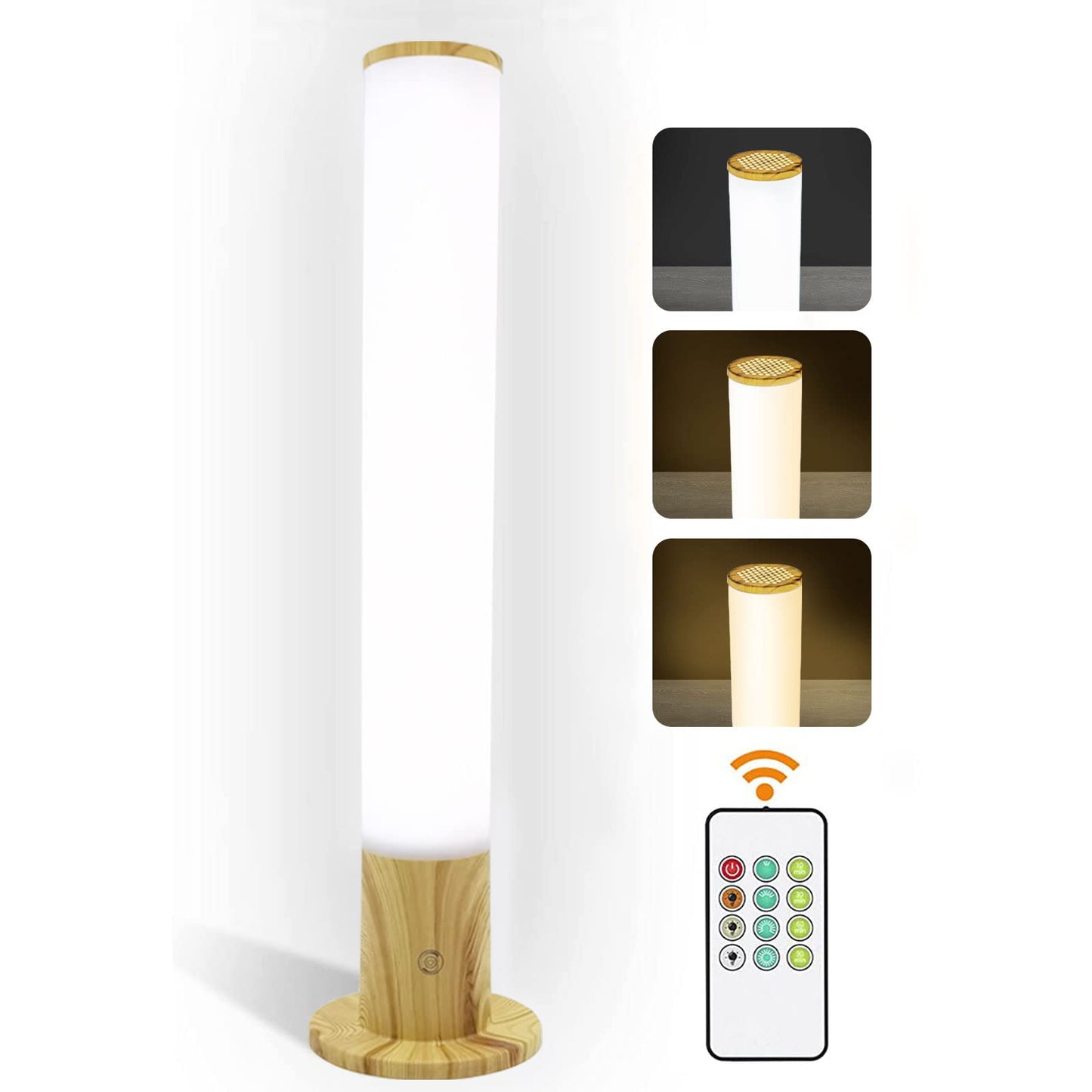 Light Therapy Lamp 10000 Lux, Happy Sun Lamp UV-Free with 3 Color Temperatures, Adjustable Brightness, Timer & Memory Function, Bright Sunlight Lamps, Full Spectrum Light Perfect for Home, Office