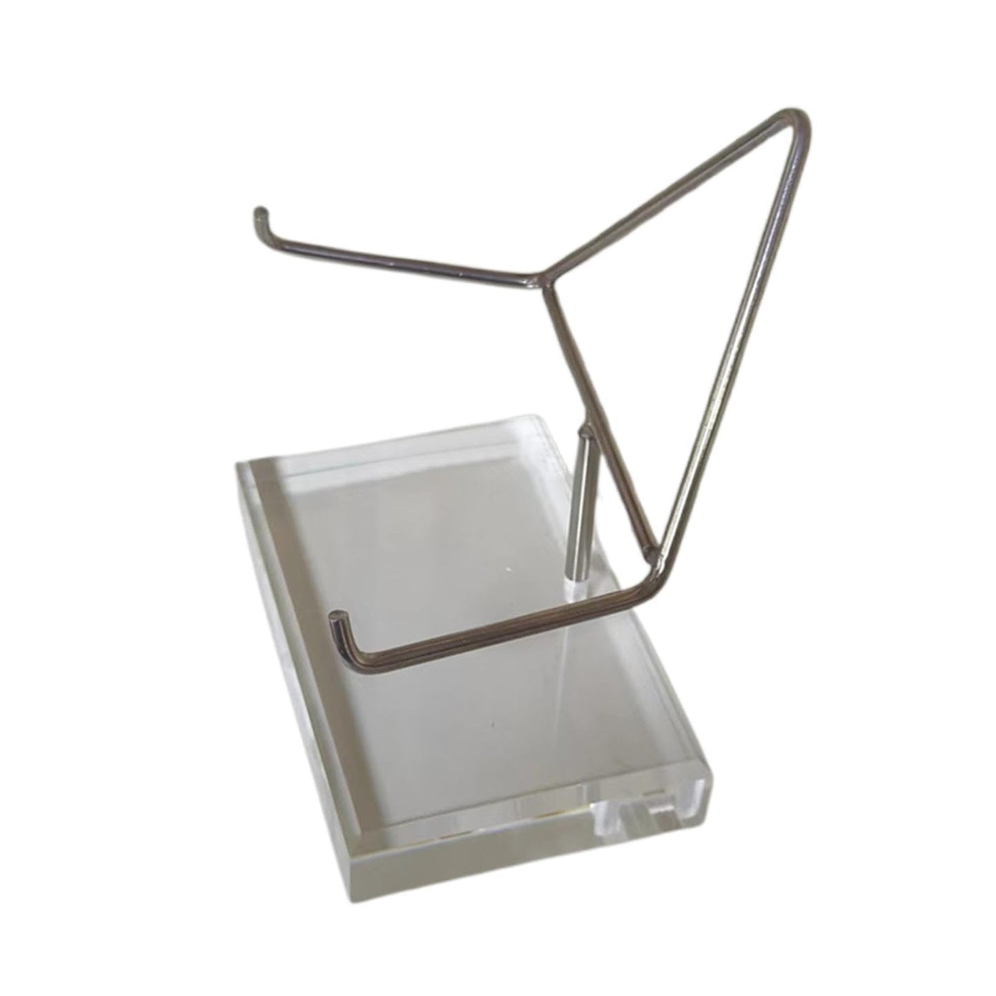 Fenteer Metal Arm Display Stand Mineral Holder Easel Rock Display Stand with Acrylic Base for Fossils Coral Agate Desktop Party Favor, Thickness 2.5cm