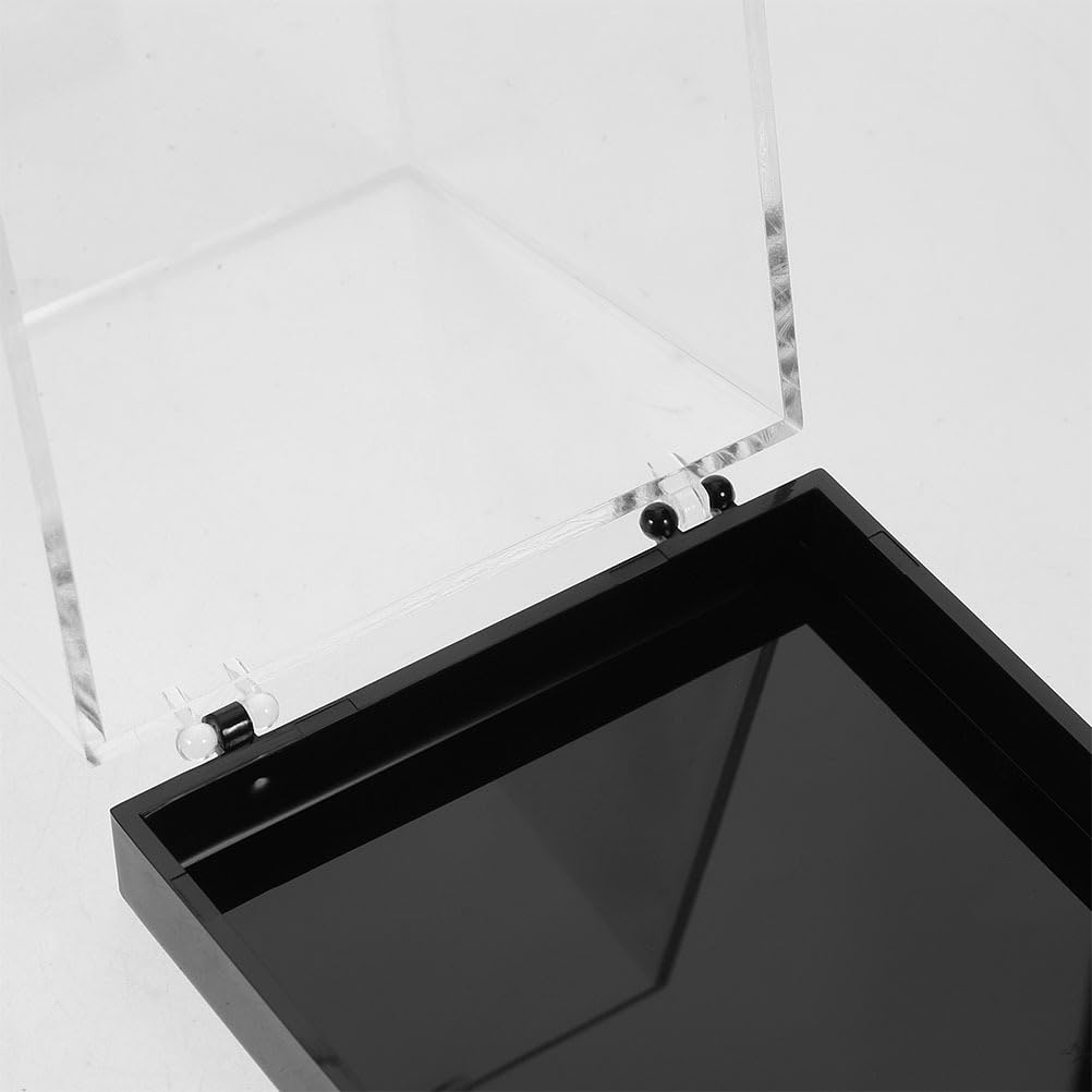 Ipetboom 4pcs Rock Collection Display Boxes - 2.67in Clear Miniature Storage Case Container for Mineral Specimens Gemstone Jewelry and Coins Sample with Unique Labeling System for Easy Organization