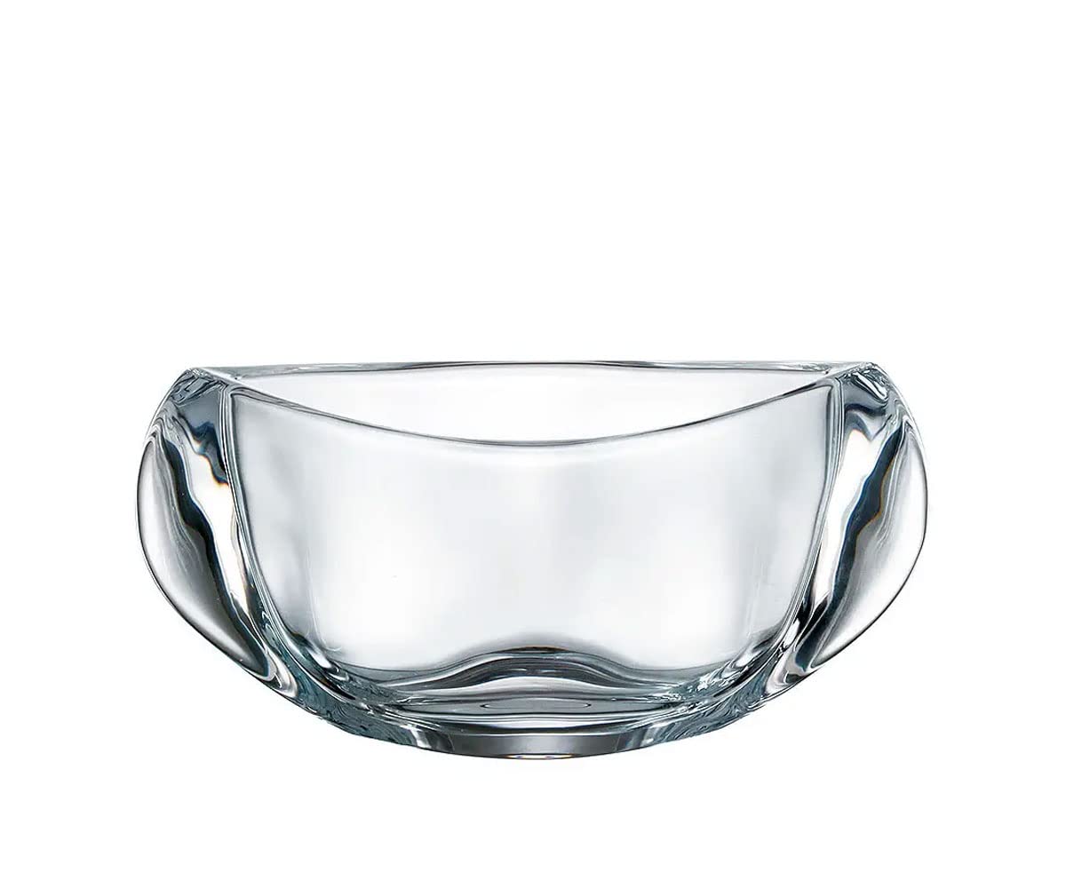Barski - European Quality Glass - - Crystalline - Bowl - 7" Long - Made in Europe