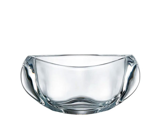 Barski - European Quality Glass - - Crystalline - Bowl - 7" Long - Made in Europe