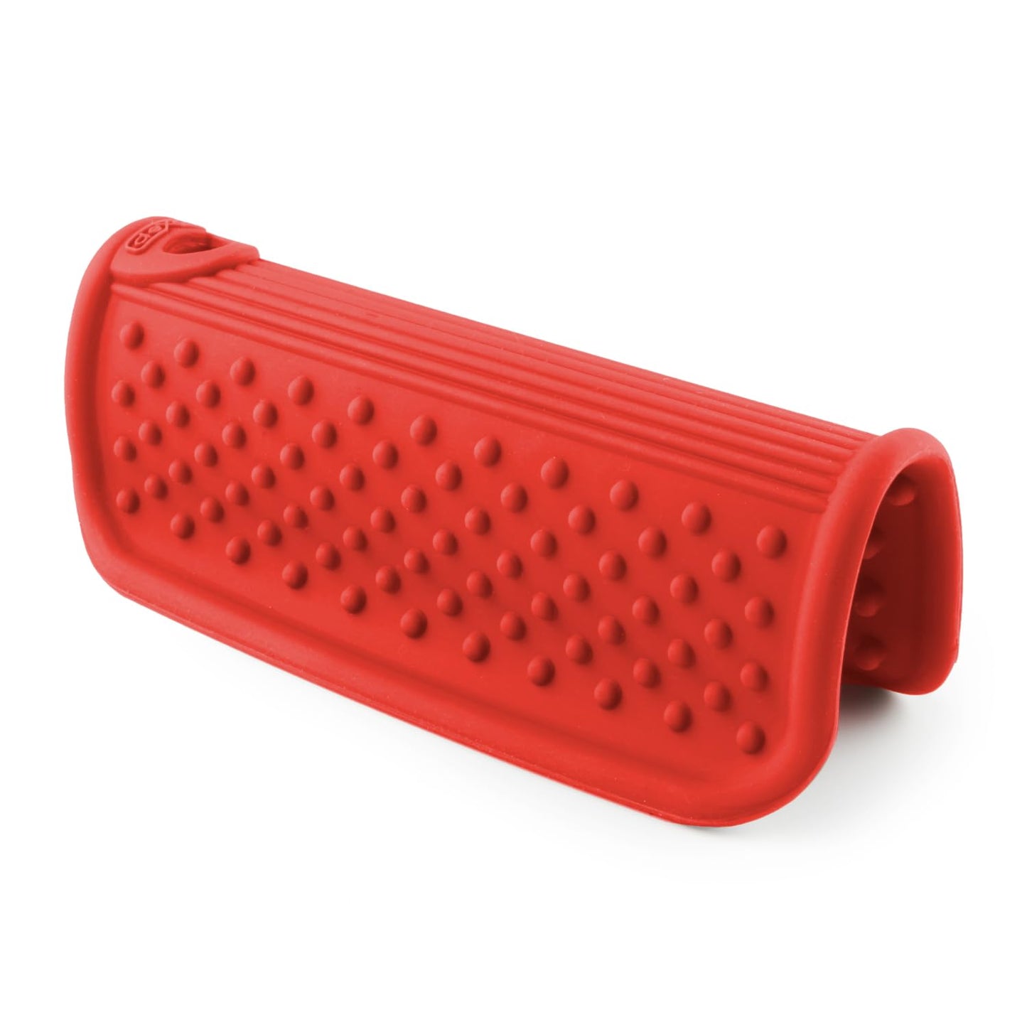 Dexas Silicone Pot Handle Holder, Heat Resistant Non Slip Grip for Hot Cookware Handles, Dishwasher Safe Kitchen Accessory, Red