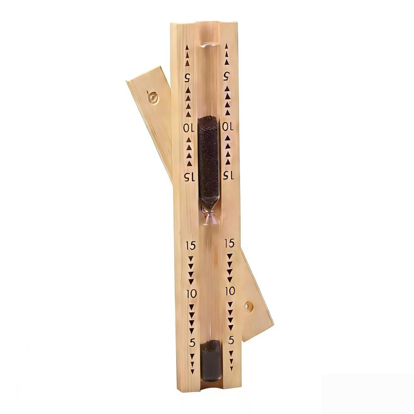 Black Sauna Sand Timer, 15 Minute Heat Resistant Sand Clock Hour Glass Timer for Sauna, SPA, Bathroom