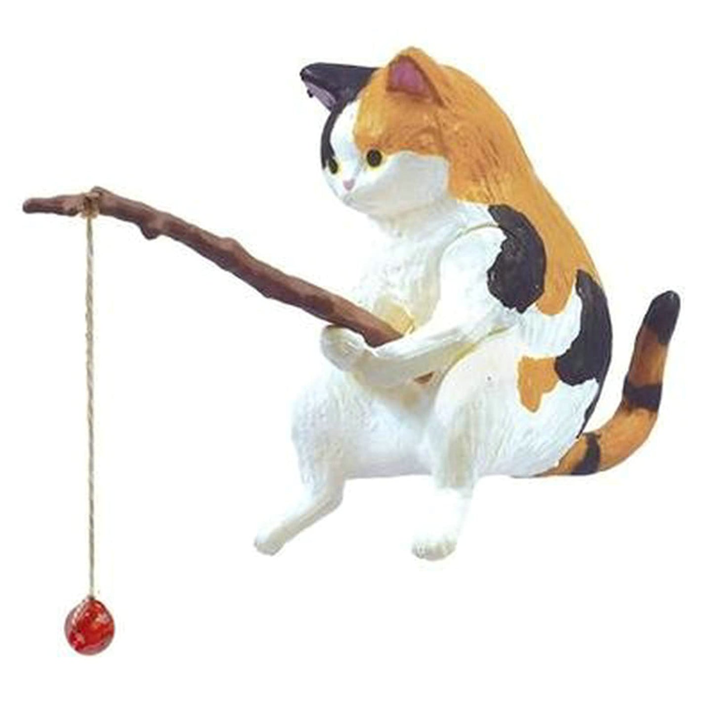 Asukohu Miniature Fishing Cat Aquarium Decor Mini Animal Figurine Statue Aquarium Animal Decorations Small Fishing Cat Miniature Figurines Set for Freshwater Saltwater Fish Tanks Decor