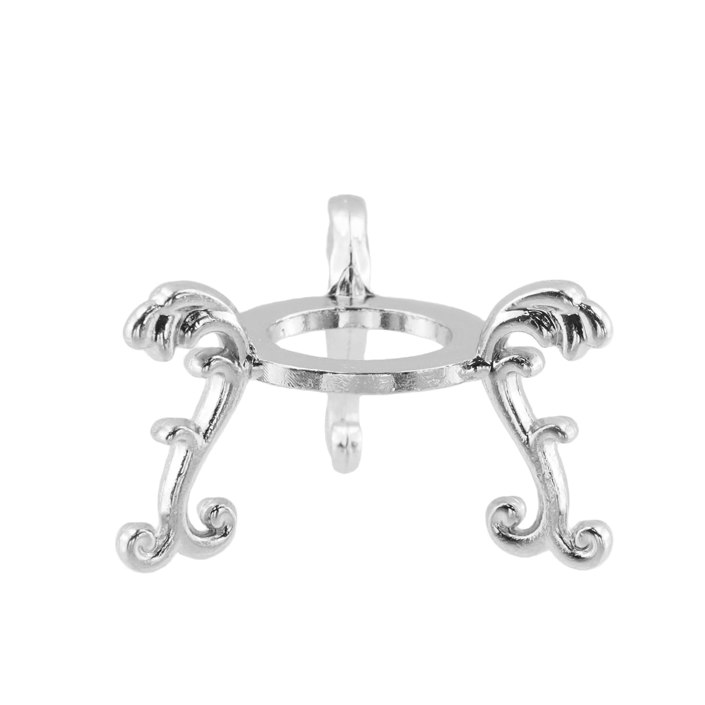 Chinflly 20 Pcs Silver Tripod Crystal Ball Display Stand, Small Sphere Holder for 40-80mm Stones, Crystals, Eggs, Shelving Decor