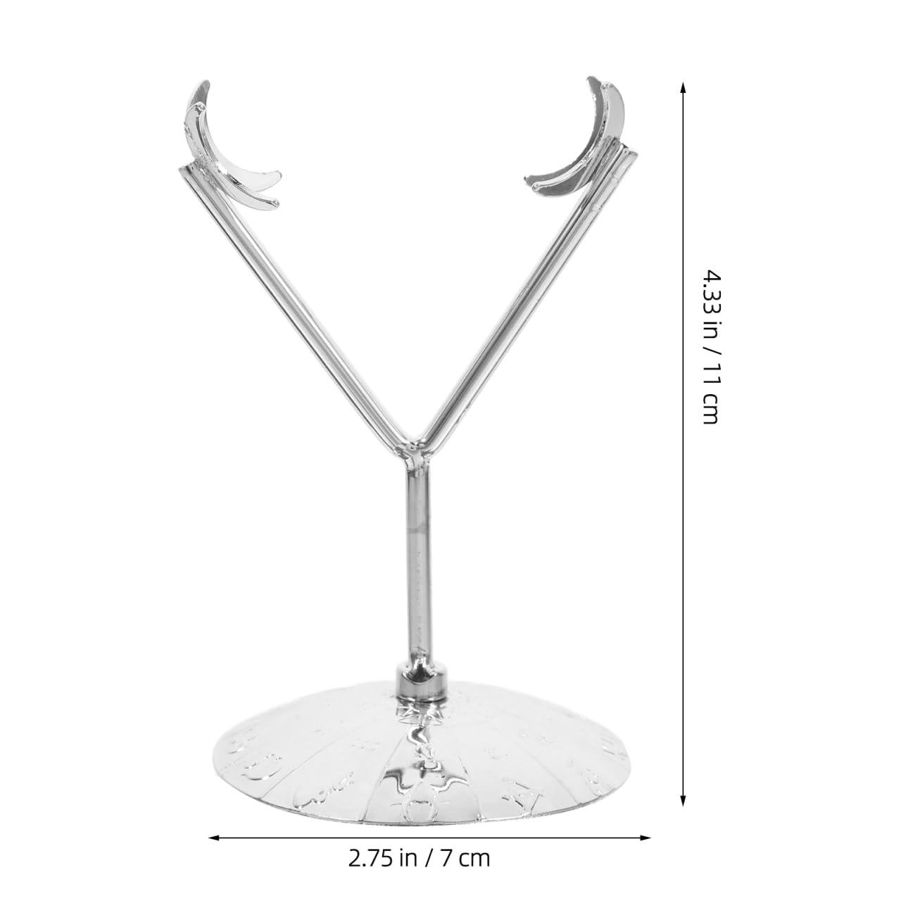 FUNOMOCYA Crystal Sphere Holder Stand with Rhombus Ore Bracket Metal Display Easel for Minerals and Gemstones 4.3 X 2.8 X 2.7 Inches