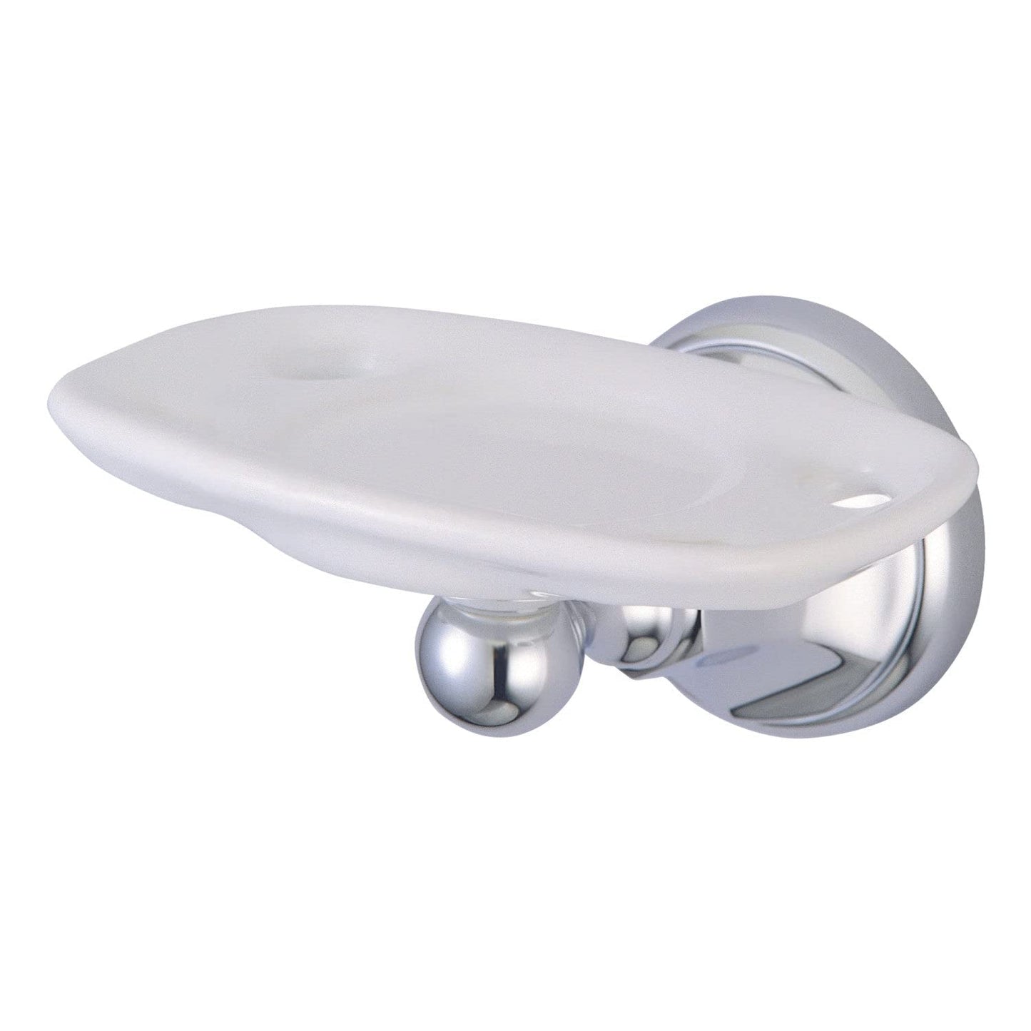 Kingston Brass BA4816C Metropolitan Toothbrush and Tumbler Holder, Polished Chrome,5-1/4-Inch Length, 3-1/8-Inch Wall Clearance