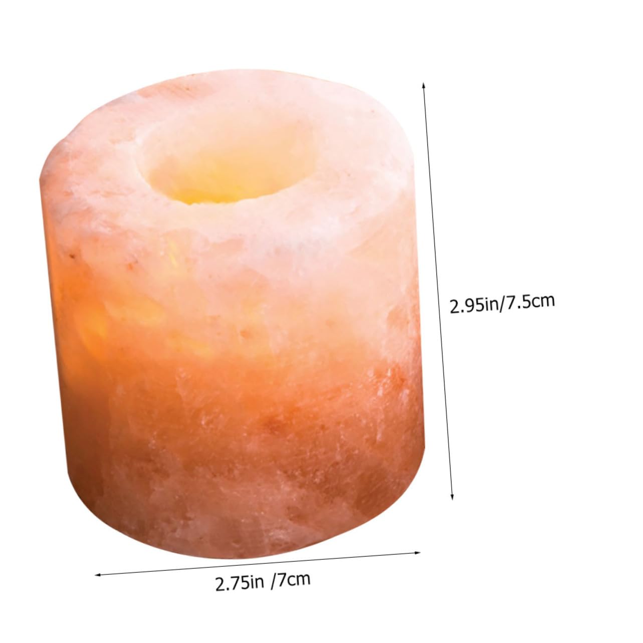 JECOMPRIS Himalayan Salt Candle Holder Elegant Table Centerpiece for for Home Decoration and Cozy Ambiance