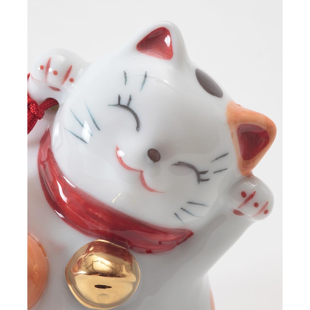 Maneki Neko Lucky Cat Figurine with Gourd – Japanese Home Decor SN-941-Z-US