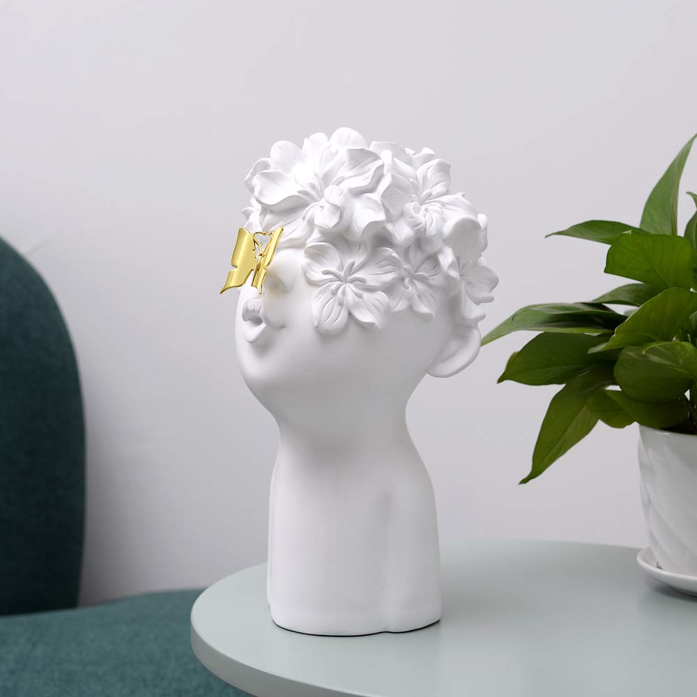 Notakia Home Decor Resin Sculpture White Figure Decoration Gift (One Large White)