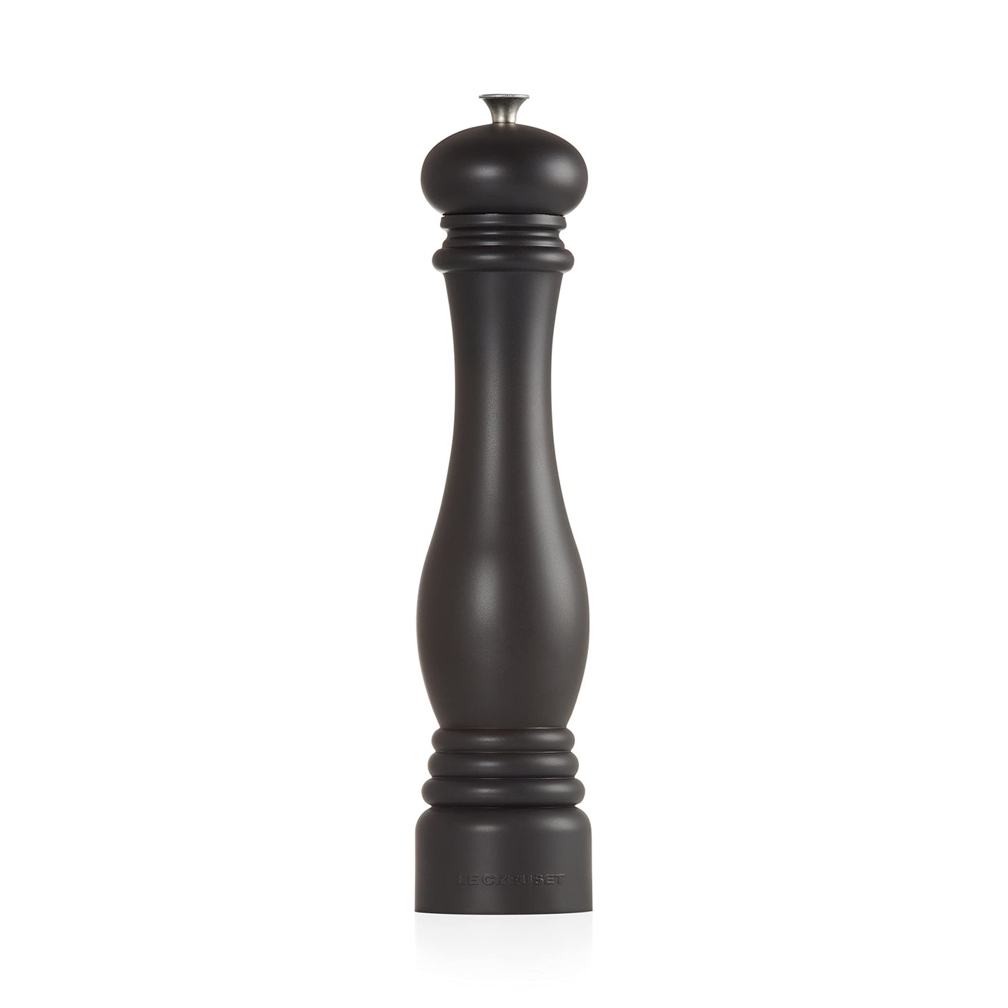Le Creuset Classic Adjustable Salt Grinder, Large, Chip-Resistant ABS Plastic, Anti-Corrosion, 518 g, Matte Black, 96002800000000