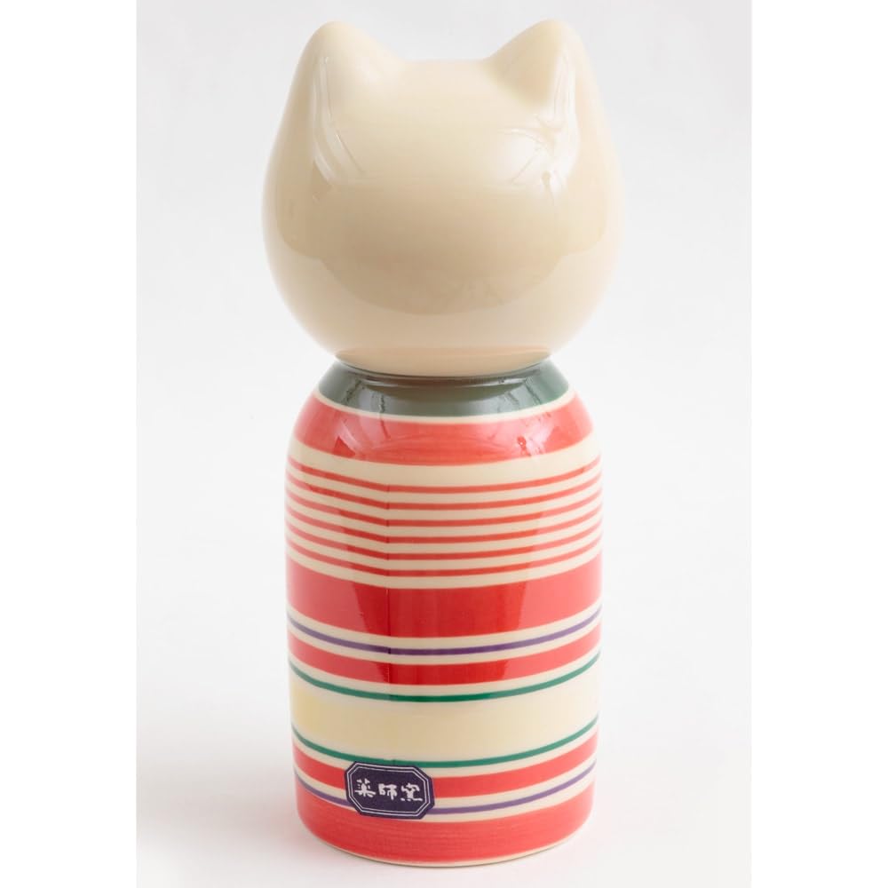 Lucky Cat Kokeshi Maneki Neko 5.4 in Good Luck Charm Ceramic 7801-Z-US