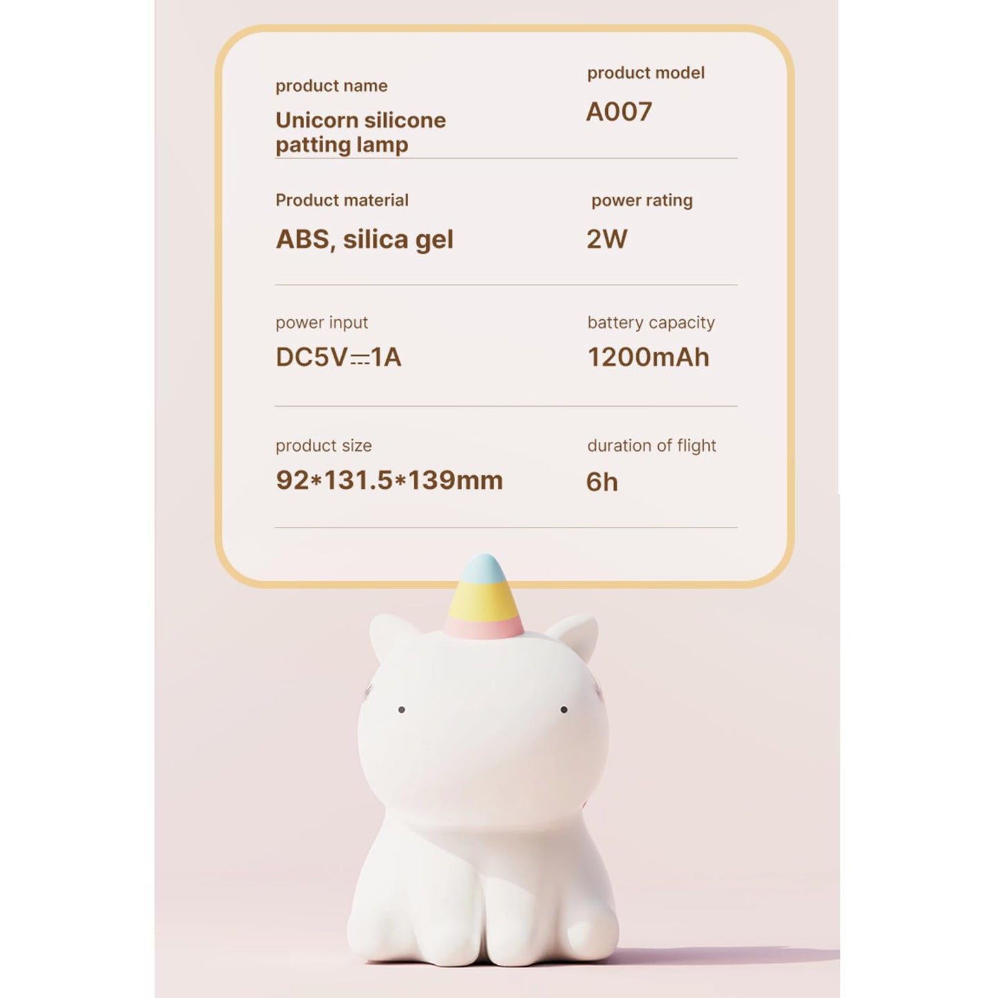 AGEK Unicorn Night Light for Kids, Silicone Baby Nursery Night Light Dimmable LED Unicorns Lamp Rechargeable Bedside Lamp Nightlight Unicorn Toys for Girls Toddler Women Gifts Bedroom Kids Room Decor